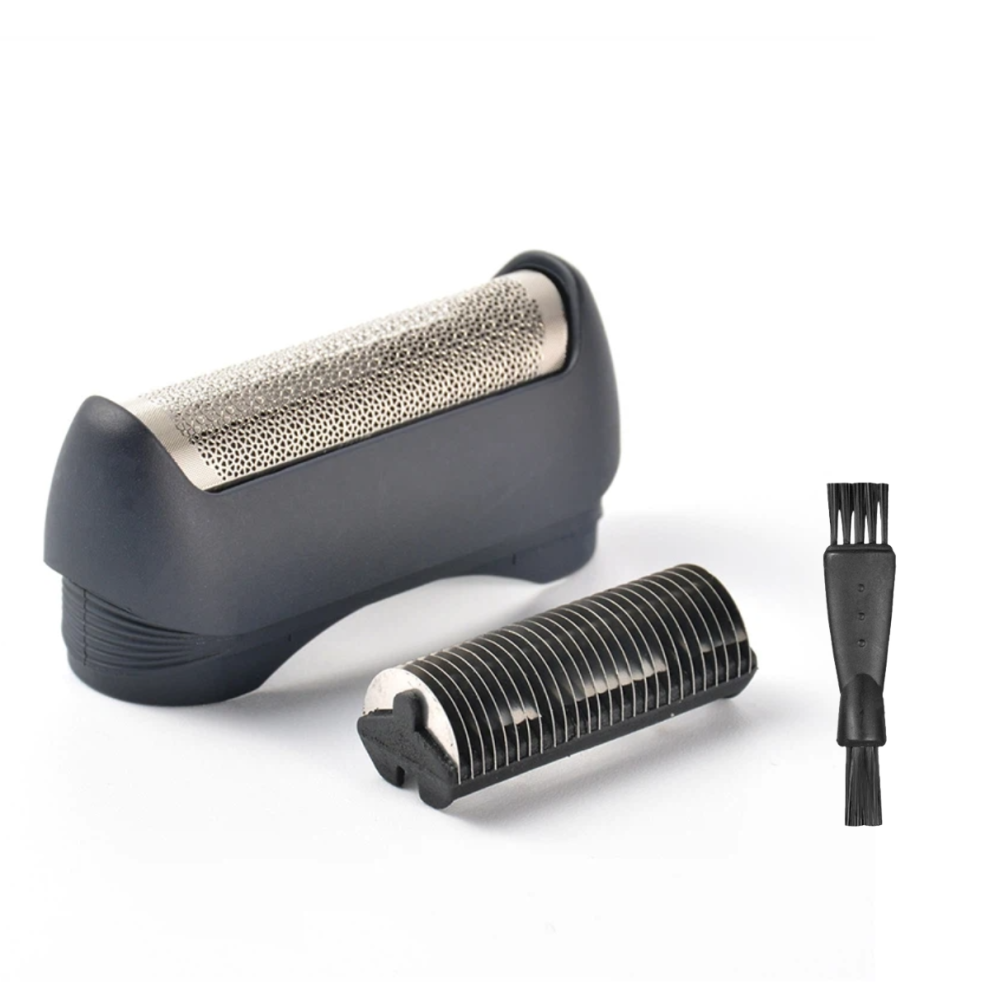 Black Reciprocating Electric Shaver Head Set Compatible Braun (Black) 11B