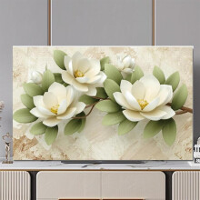 TV Dust Cover 55 60 Inch Waterproof Fabric TV Screen Protector, Indoor Half Back Design, Dustproof and Breathable
