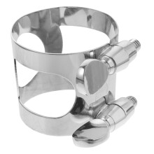 Adjustable Metal Alto Saxophone Clip Silver Durable Secure Grip Accessory for Wind Instrument