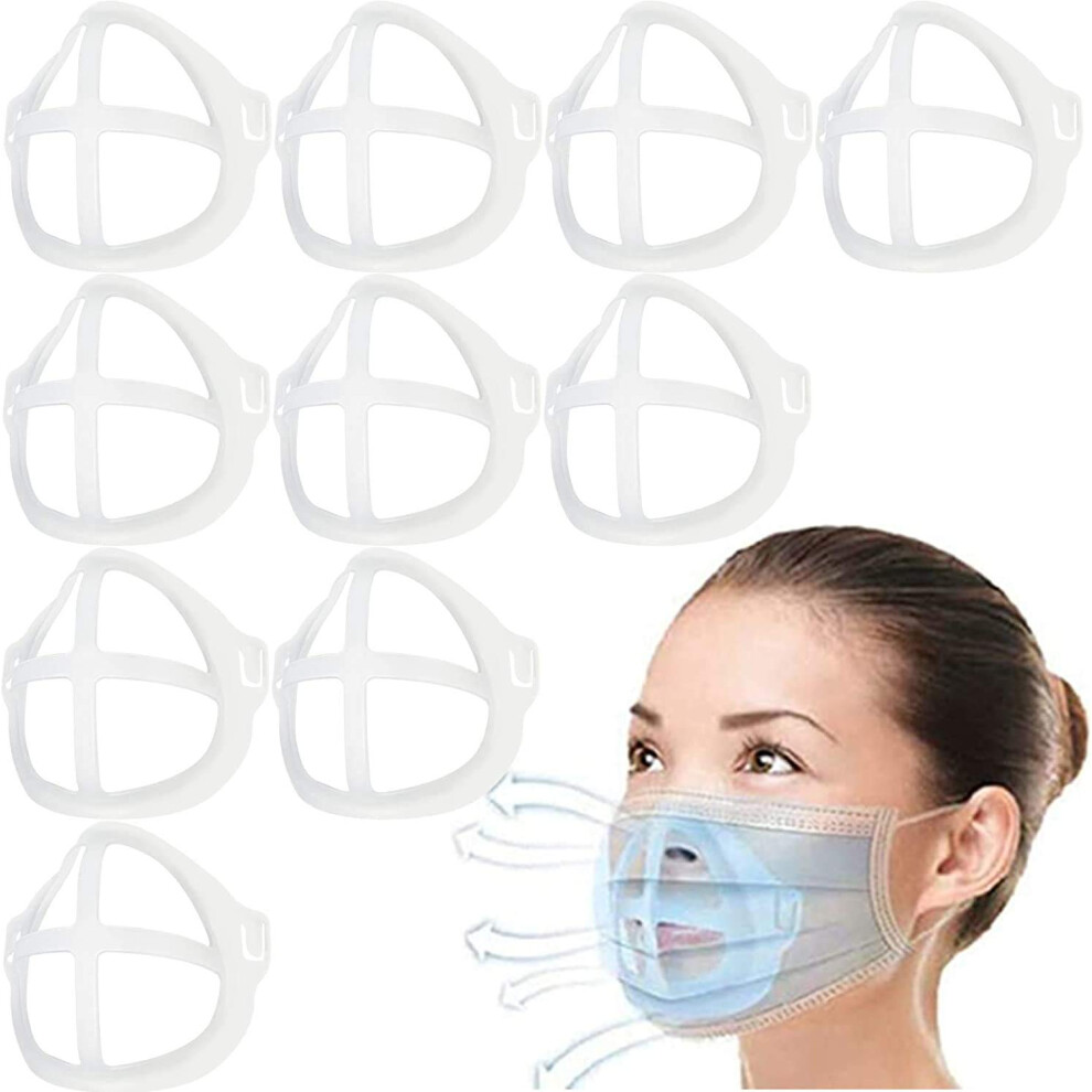 Upgraded 3D Face Mask Bracket For Comfortable Breathing Anti Fog Reusable Inner Support Frame White M1 9310869652878