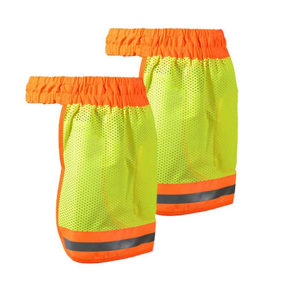 Visibility Hard Hat Sun Shade 2 Pack, Breathable Mesh Neck Shield With Reflective Stripe 9310869652922