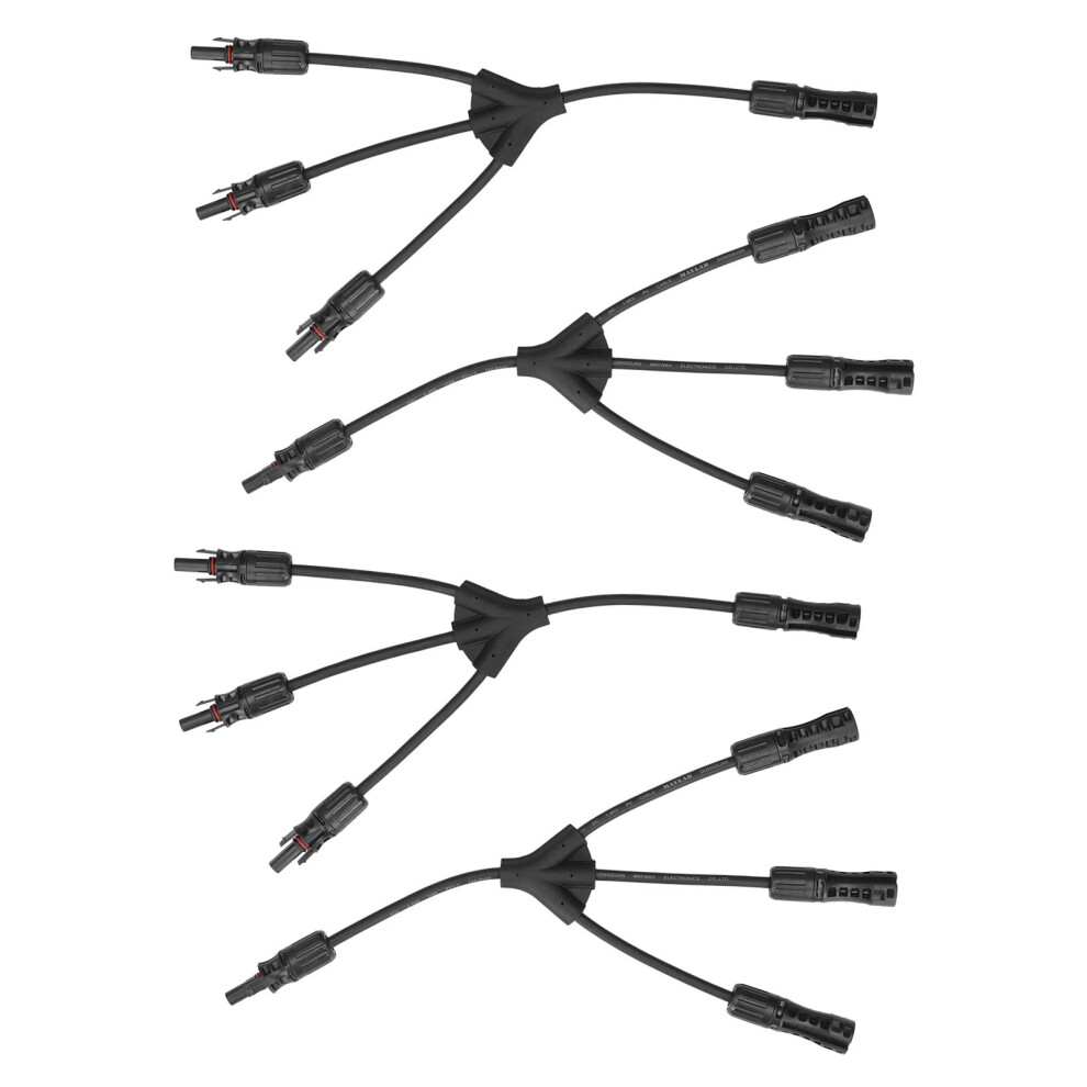 2 Set Solar Panel Branch Connector Mc4 Y Type, Waterproof Quick Lock For Pv System 1500V 30A 9073542260387