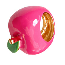 Trendiger Fruchtring mit Emaille-Finish, bequemer-rosa a
