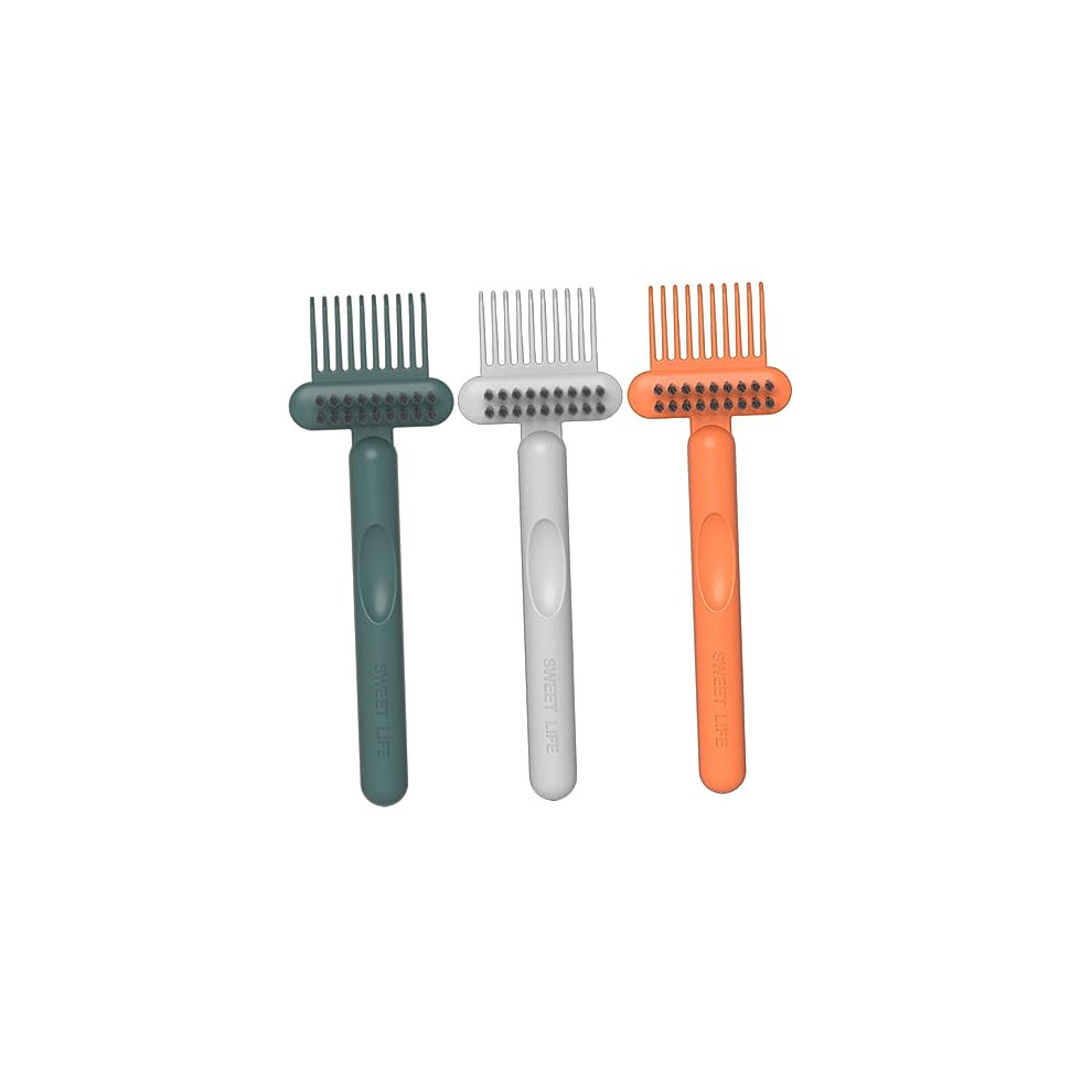 3pcs Hair Brush Cleaner Tool Set for Instant Hair Removal ScratchSafe Comb Cleaning for Salon and Home