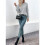 Womens Sweaters Casual Crew Neck Tops Long Sleeve Ribbed Knit Solid Pullover Dark Gray M 5