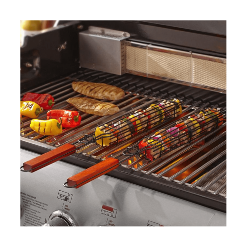 Bærbar BBQ-grillkurv i rustfrit stål 1