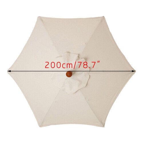 Jacenvly replacement umbrella cloth 78.7 inch 2