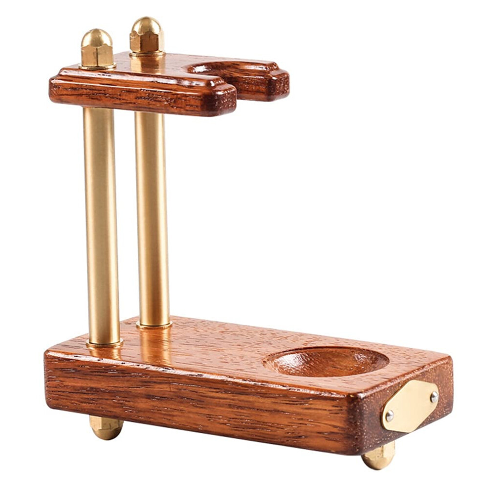 Wooden Tobacco Pipe Stand Rosewood Pipe Rack for 1â6 Pipes Compact Display Holder Durable Elegant Finish