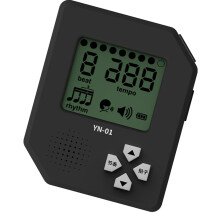 Digital Metronome for Guitar Practice, Rechargeable Precision Metronome with  Fidelity Sound Black