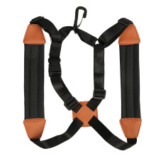 Adjustable Saxophone Harness Strap S Size with Thick Padded Shoulder and Metal Hooks, Relieve Neck Pressure for Alto Tenor Baritone Saxophone