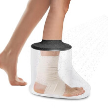 Waterproof Foot Cast Cover for Shower Adult Reusable Protector with Comfort Seal and Full Coverage