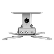 Adjustable Aluminum Alloy Projector Ceiling Mount Bracket with Telescopic Arm and Universal Compatibility – Black