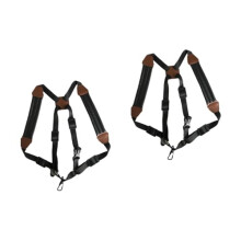 2pcs Padded Double Shoulder Saxophone Harness Adjustable Neck Relief Strap for Alto Tenor Soprano and Clarinet