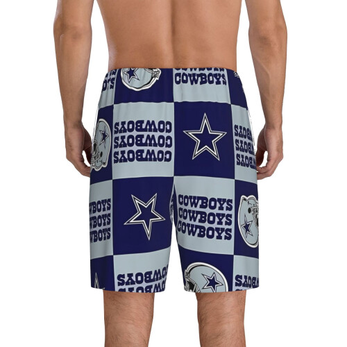 Ανδρικό κοντό παντελόνι πιτζάμας DC Cowboys με λογότυπο ποδοσφαίρου 2