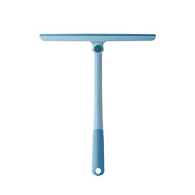 Window Squeegee with Streak Silicone Edge, Ergonomic NonSlip Handle for Glass Door and Shower, Blue