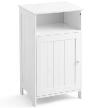 Mueble de baño con estante regulable, 40x30x70 cm, blanco