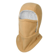 Polyester fleece windbestendige mutsen masker voor heren-Khaki