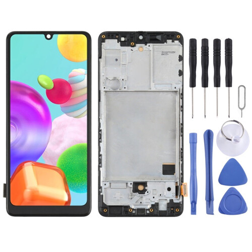Οθόνη TFT LCD για Samsung για Galaxy A41 SM-A415 Digitizer Πλήρης συναρμολόγηση με πλαίσιο