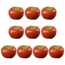 10Pcs Artificial Persimmons Model 8cm Realistic Simulation