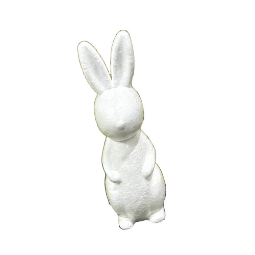 Portable White Rabbits Craft Supply Ideal For-With hands 32cm