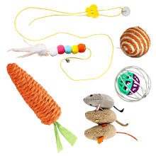 Jouet de dentition en corde de Sisal naturel pour chats, jouet