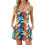 Women's casual sleeveless jumpsuit, adjustable straps,-Multi XL 1