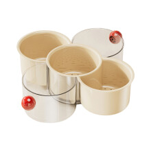 Double Layer Rotating Snacks Tray With Removable-2 M
