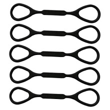 5Pcs Trumpet Slide Stopper Rings Black Silicone Trumpet Valve Slide Retainer Set Secure Fit