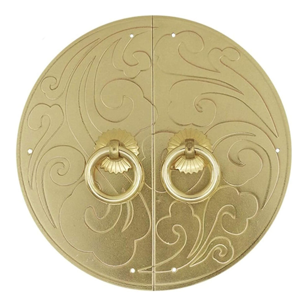 Vintage Brass Door Knocker For Front Door, HeavyâDuty RustâResistant Gold Finish, Retro Design 9310869656685