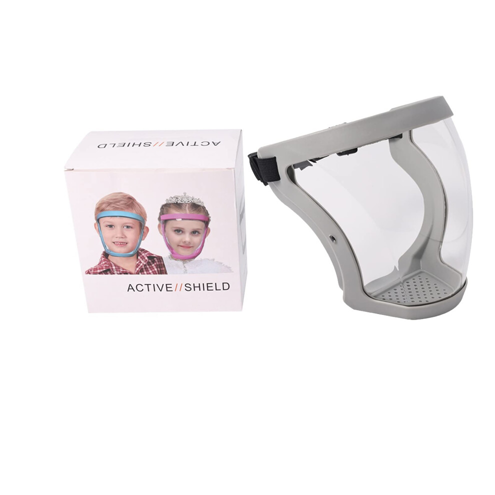 Durable Antifog Clear Face Shield And Transparent Face Mask For Adults And Kids Full Coverage Gray 9330225648697