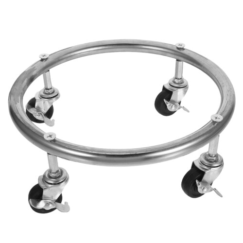 Propane Tank Stand with Wheels Stable Upright Support Smooth Rolling Mobility Durable Cylinder Holder