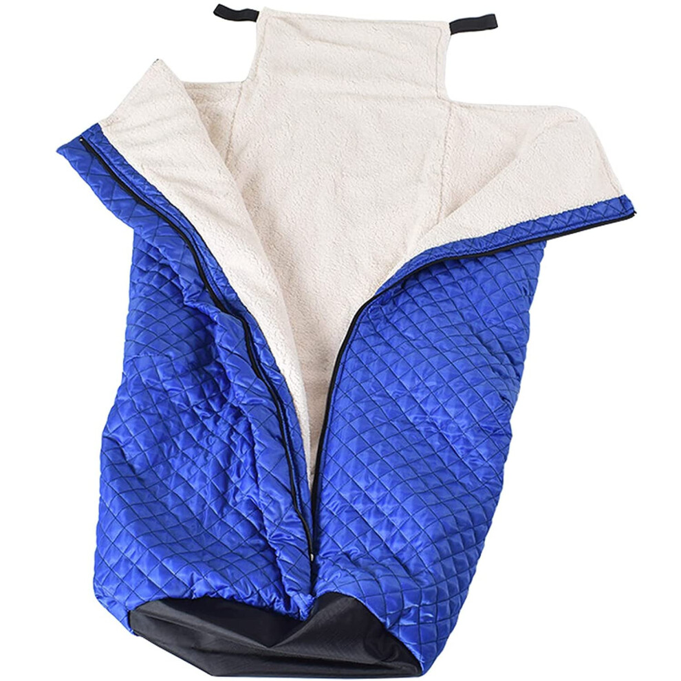 Waterproof Fleece Lined Wheelchair Blanket with FullLength Zipper, Warm Lap Cover for Elderly