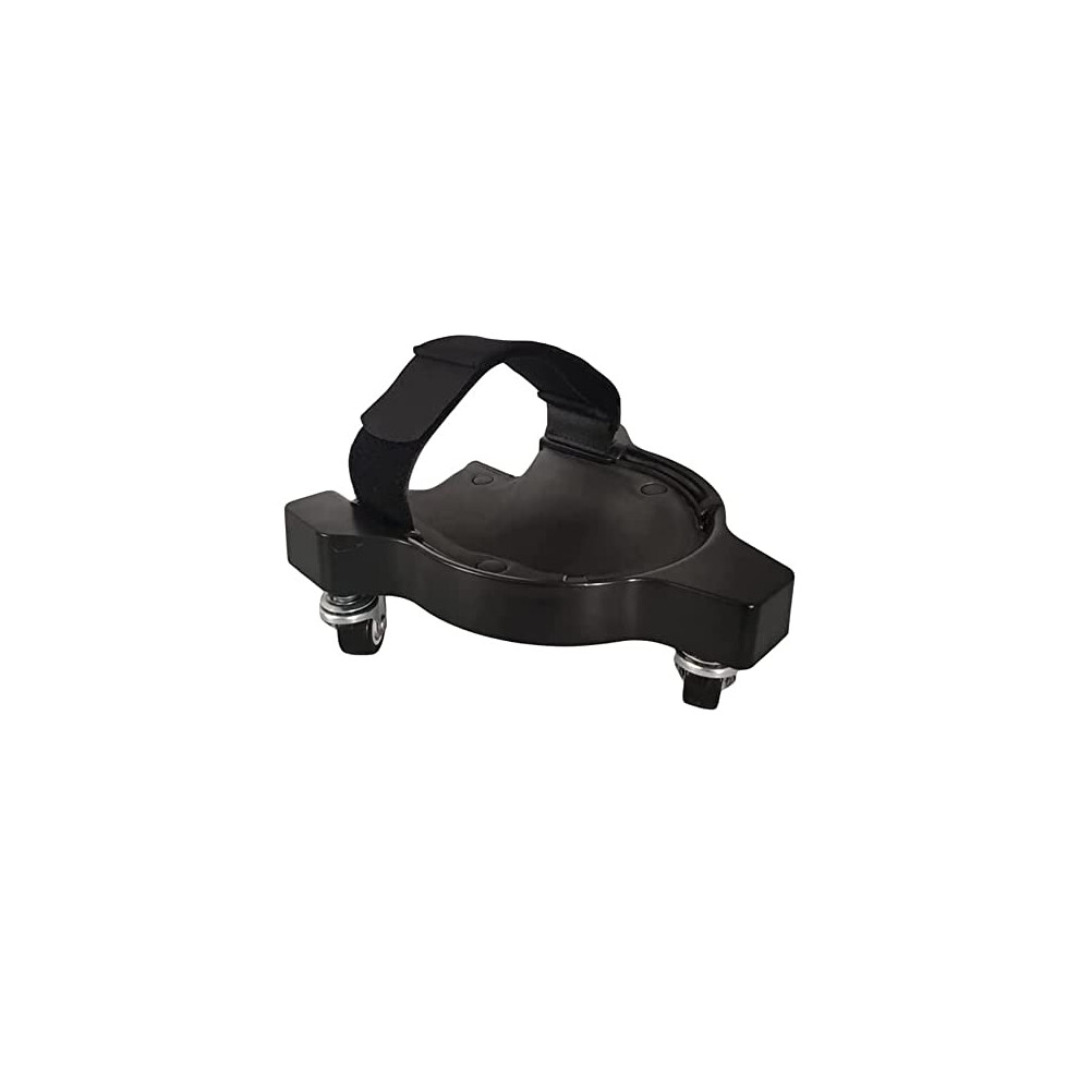 Rolling Knee Pads With Triplelayer Cushioning And Adjustable Strap For Flooring And Tiling Work (Black) 9310869657071