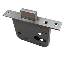 Security 55mm Backset Mortice Sash Lock, 304 Stainless Steel Deadlock for Wooden and Steel Doors