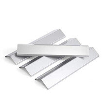 15 3/8 Inch 304 Stainless Steel Grill Heat Shield for Brinkmann Pro Series 8300, Rust‑ BBQ Heat Plate Replacement 4 Pack