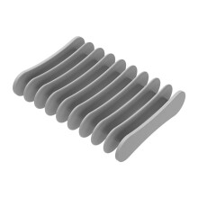 Silicone Soap Dish 15pcs NonSlip Easy Clean Gray Soap Holder for Bathroom Shower Sink Kitchen
