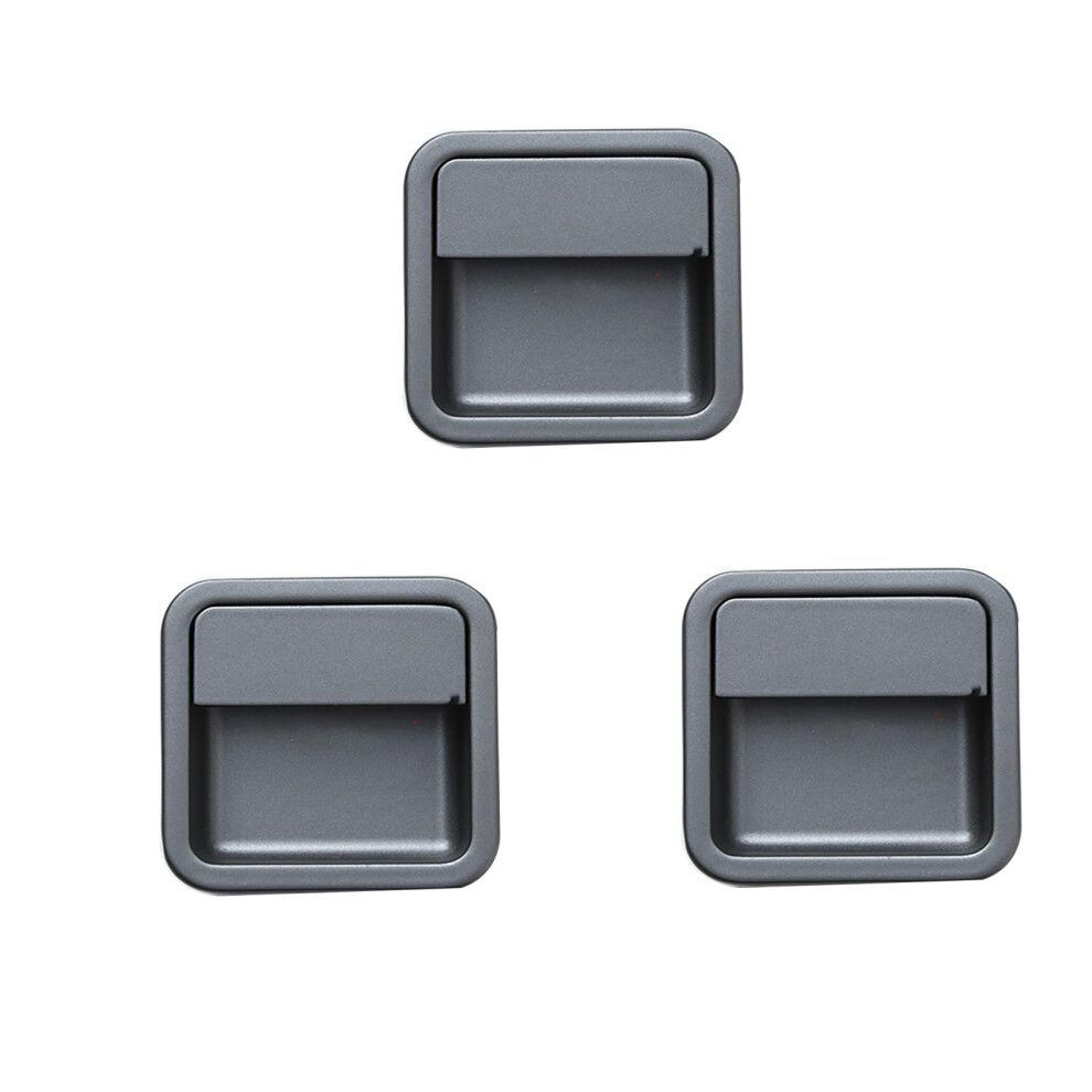 Aluminum Recessed Sliding Door Handle 160Mm Black Â Flush Mount Cabinet Pull With Hidden Screws 9310869657477