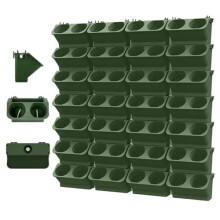 Stackable Vertical Garden Planter Kit with SelfWatering Wick System, Wall Mounted for Indoor Outdoor Use
