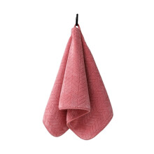 Thickened Coral Velvet Bath Towel for Adults, Quick Dry Soft Absorbent Face and Body Towel Tile Red 35 x 75 cm