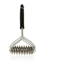 3 in 1 Grill Brush TripleAction Spiral Head BBQ Grill Cleaner with HeatResistant Long Handle V70332