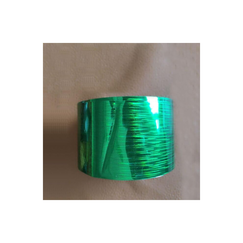 Green Holographic Nail Transfer Foil Roll 120M X 4Cm Long Lasting Easy Application For Diy Salon Manicure