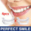 4pcs Full Dentures Suitable for Missing Teeth - Upper & Lower Jaw Set, -Looking False Teeth with Easy to Clean Plastic Dentures f 4