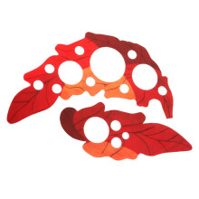2pcs Acoustic Guitar Pickguard and Sound Hole Cover Set, SelfAdhesive Leaf Design for Scratch Protection