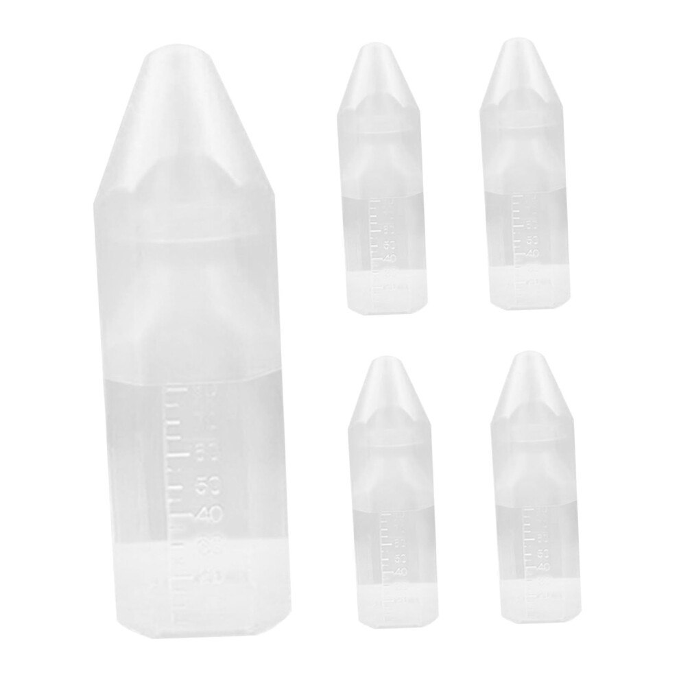 5 Set Disposable Baby Bottles with Pacifier and Dust Cover, Travel Ready for Newborn Feeding