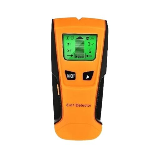 3 in 1 Stud Finder Wall Scanner with Live Wire Alert, Edge Detection and LCD Display