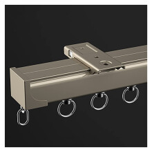 Heavy Duty Ceiling Curtain Track for Room Divider, Commercial Aluminum Rail 7‑20ft Easy Installation