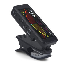 Chromatic Clip On Guitar Tuner with Color Display and Vibration Sensing for Guitar Bass Ukulele Violin