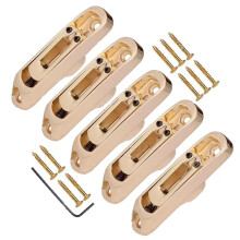 Bass Guitar Bridge Saddles 5 String Tailpiece Set Gold – Uniform Finish Easy Replacement
