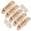 Bass Guitar Bridge Saddles 5 String Tailpiece Set Gold – Uniform Finish Easy Replacement 1