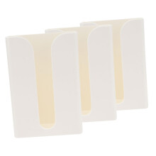 3pcs Wall Mounted Paper Towel and Tissue Box Set for Bathroom, No Drill, Space Saving White
